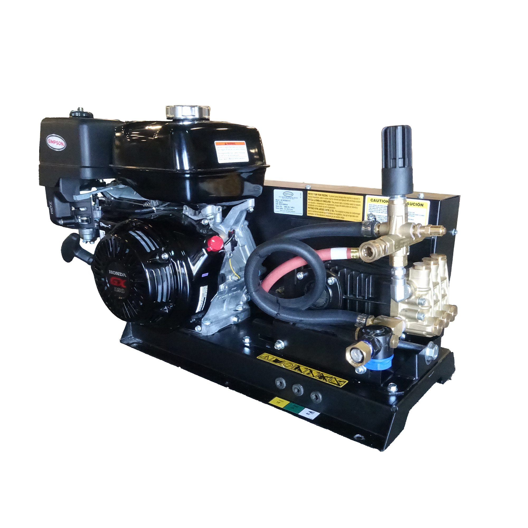 Simpson Gas Truck Mount Pressure Washer system 3000 PSI 5.0 GPM Honda GX390 engine 389cc 65417